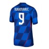 Maglia ufficiale Croazia Kramaric 9 Trasferta Euro 2024 per Bambino